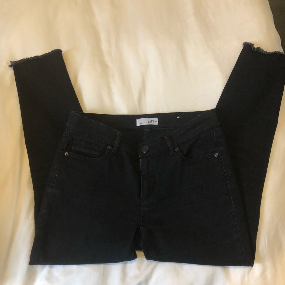 Loft Black Jeans Modern Skinny